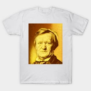 Richard Wagner Golden Portrait | Richard Wagner Artwork 8 T-Shirt